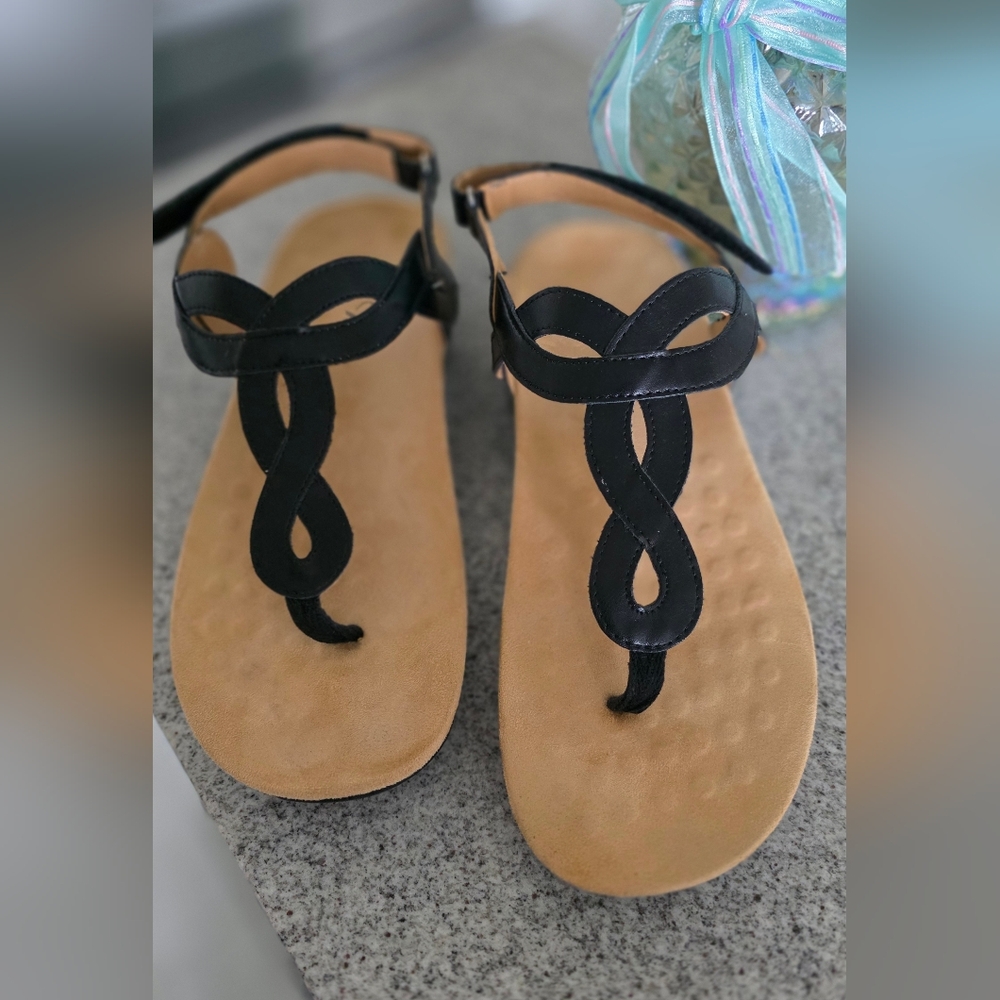 Athlefit Orthopedic Arch Support Comfort T-strap Thong Sandals Size 11M - Picture 3 of 5